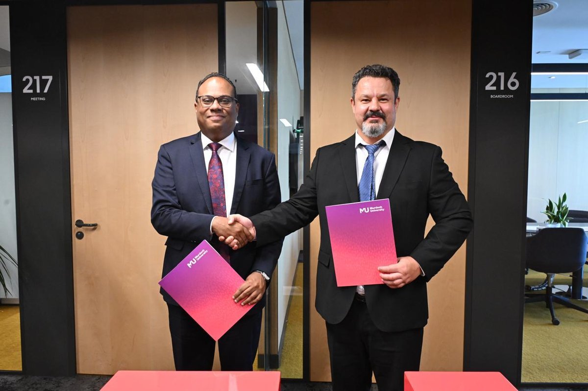 BARZ Group and Murdoch University Dubai leadership at the MoU signing